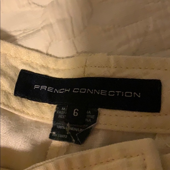 French Connection soft yellow linen pants - Picture 2 of 6